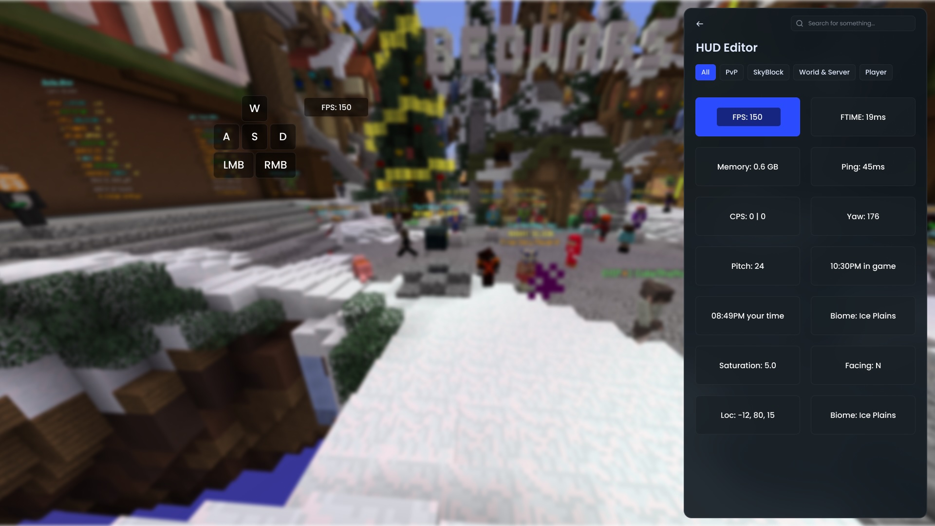 OneConfig HUD editor